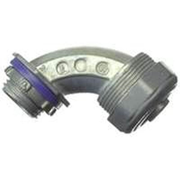 Halex 91697 Conduit Elbow, 90 deg Angle, 3/4 in, Zinc