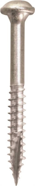 Kreg SML-F125 - 500 Pocket-Hole Screw, #7 Thread, 1-1/4 in L, Fine Thread, Maxi-Loc Head, Square Drive, Carbon Steel