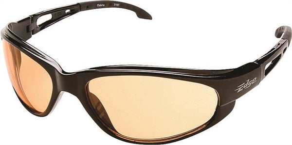 Edge SWAP119 Non-Polarized Safety Glasses, Unisex, Polycarbonate Lens, Full Frame, Nylon Frame, Black Frame