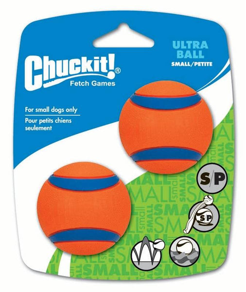 Chuckit! 17020 Dog Toy, S, Rubber, Blue/Orange