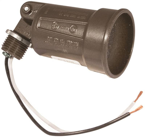 HUBBELL 5606-7 Lamp Holder, 120 V, 75 to 150 W, Bronze