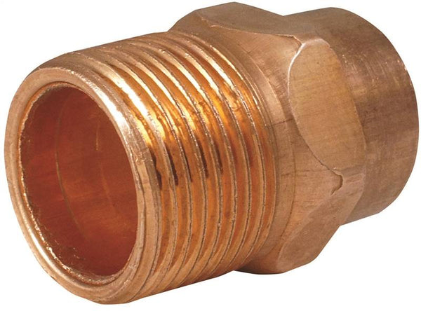 EPC 104 Series 30368 Pipe Adapter, 1-1/2 in, Sweat x MNPT, Copper