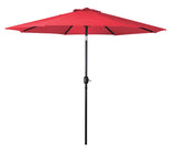 Seasonal Trends 69867 Crank Umbrella, 92.9 in H, 107.9 in W Canopy, 107.9 in L Canopy, Round Canopy, Steel Frame
