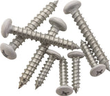 National Hardware S822-085 Mounting Screw, Steel, White