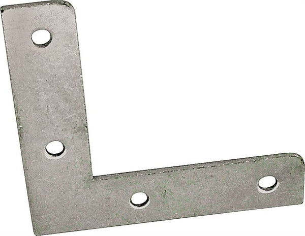 ProSource FC-Z015-01 Corner Brace, 1-1/2 in L, 1-1/2 in W, 1.5 mm Thick, Steel, Silver, Zinc