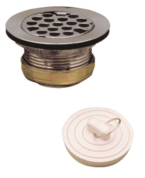 Plumb Pak PP5422 Master Duplex Strainer, Stainless Steel, For: 2 to 2-1/2 in Dia Opening Sink