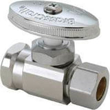 BrassCraft OR32X C1 Stop Valve, 1/2 x 1/2 in Connection, Compression x FIP, 125 psi Pressure, Brass Body