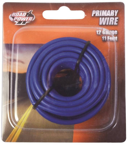 Road Power 55671633/12-1-12 Electrical Wire, 12 AWG Wire, 25/60 VAC/VDC, Copper Conductor, Blue Sheath, 11 ft L