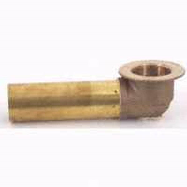 Plumb Pak PP7088RB Waste Shoe, Brass, For: Bath Drains