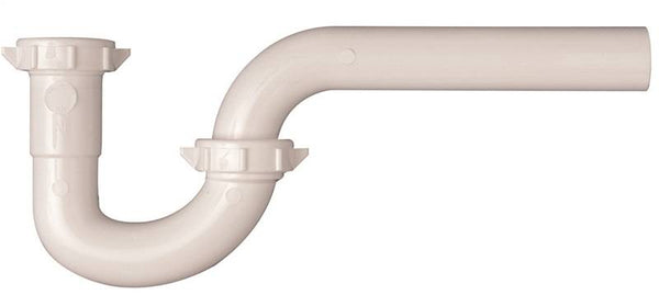 Plumb Pak PP20941 P-Trap, 1-1/4 x 1-1/4 in, Slip, PVC, White