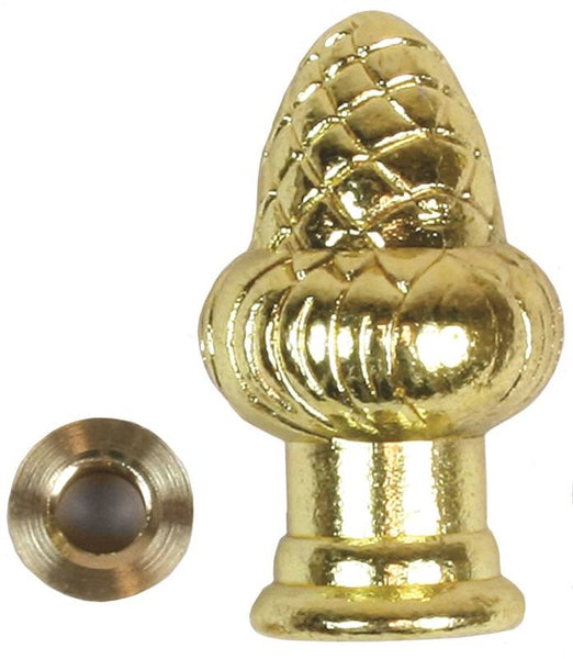 Jandorf 60104 Lamp Finial, Brass