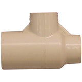 NIBCO T00200C Pipe Tee, 3/4 x 1/2 in, CPVC, SCH 40 Schedule