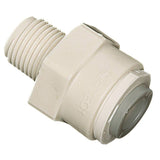 WATTS PL-3035 Pipe Adapter, 1/2 x 3/8 in, Compression x MPT, Plastic, 150 psi Pressure