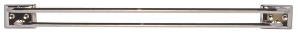 DECKO 38140 Towel Bar, 18 in L Rod, Steel, Chrome, Surface Mounting