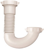 Plumb Pak PP21250 J-Bend, 1/2 x 1-1/4 in, Plastic, White