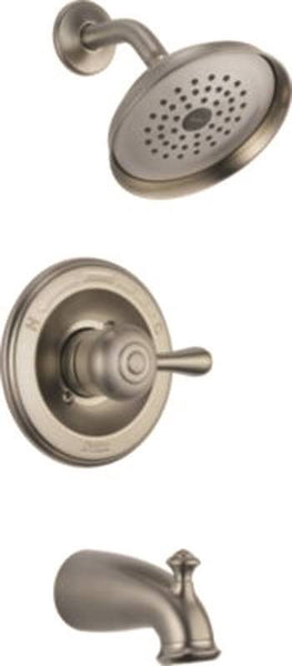 DELTA Leland Series 14478-SSSHL Tub and Shower Trim, Brass, Stainless Steel