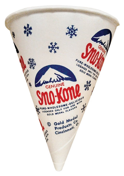 Gold Medal Sno-Kone 1060M Disposable Cup, 6 oz Cup, Wax