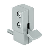 Prime-Line U 9877 Sliding Door Lock, Aluminum, Aluminum, 3/16, 1/8, 1/4 in Thick Door