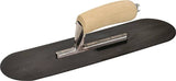 QLT PT164B Pool Trowel, Steel Blade, Comfort Grip, Curved Handle, Wood Handle, 4-1/2 in OAW