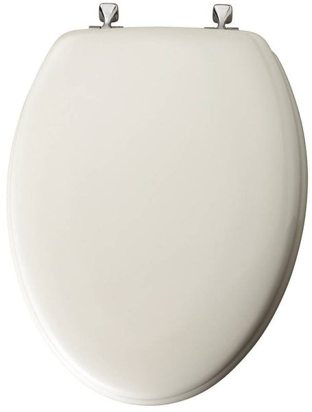 Mayfair 144CP-000 Toilet Seat, Elongated, Molded Wood, White