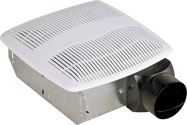 Air King AS50 Exhaust Fan, 7-1/4 in L, 7-1/4 in W, 0.9 A, 120 V, 1-Speed, 50 cfm Air, Metal, White