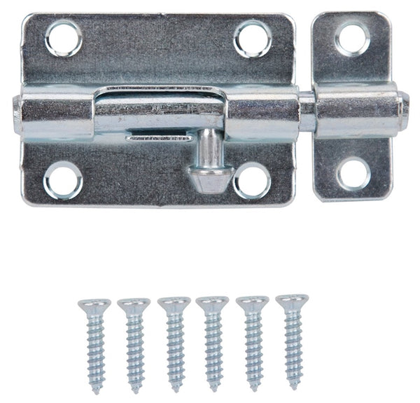 ProSource CL-203-PS Barrel Bolt, 0.31 Dia in Bolt Head, 3 in L Bolt, Steel, Zinc Plated