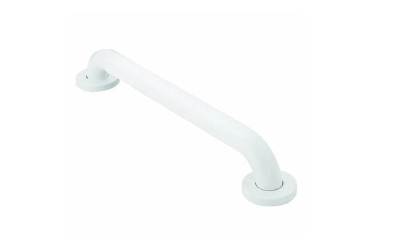 Moen R8924W Grab Bar, 500 lb, Stainless Steel, Glacier, Screw Mounting