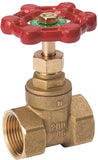 B & K ProLine Series 100-403NL Gate Valve, 1/2 in Connection, FPT, 200/125 psi Pressure, Brass Body