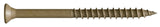 CAMO 0356139 Deck Screw, #8 Thread, 2 in L, Bugle Head, Star Drive, Type 17 Slash Point, Carbon Steel, ProTech-Coated