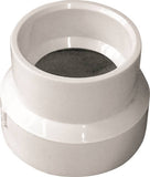 CANPLAS 193022 Reducing Coupling, 2 x 1-1/2 in, Hub, PVC, White