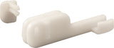 Prime-Line M 6090 Shower Door Bottom Guide and Retainer, Sliding, Plastic, White