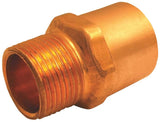 EPC 104R Series 30318 Reducing Pipe Adapter, 1/2 x 3/8 in, Sweat x MNPT, Copper