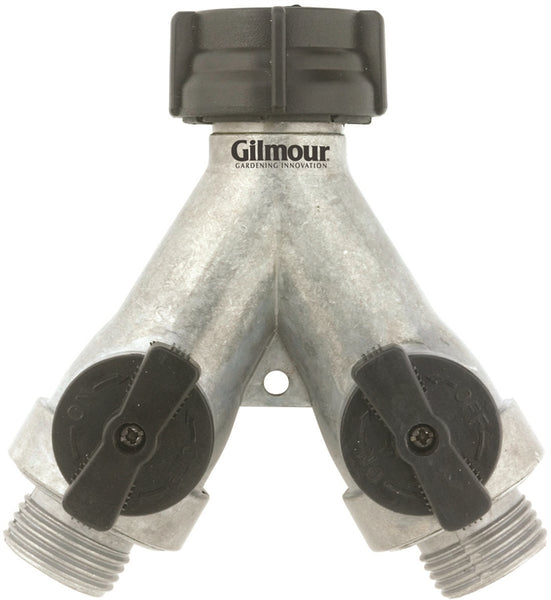 Gilmour 800214-1001 Shut-Off Valve, 3/4 in, GHT, 60 psi Pressure, Zinc Body, Chrome