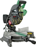 Metabo HPT C10FCH2SM Miter Saw with Laser Marker, 10 in Dia Blade, 5000 rpm Speed, 52 deg Max Miter Angle