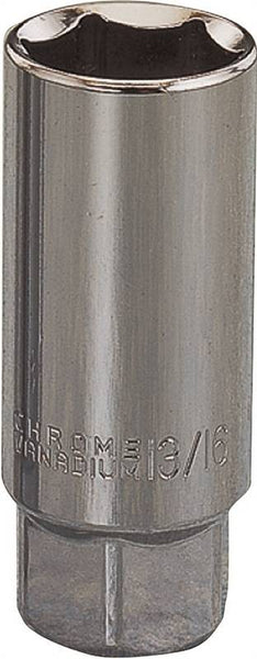 Vulcan MT6511968 Drive Socket, 13/16 in Socket, 1/2 in Drive, 6-Point, Chrome Vanadium Steel, Chrome