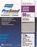 NORTON ProSand 07660768163 Sanding Sheet, 11 in L, 9 in W, Coarse, 80 Grit, Aluminum Oxide Abrasive, Paper Backing