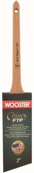 WOOSTER 4424-2 Paint Brush, 2 in W, 2-7/16 in L Bristle, Synthetic Fabric Bristle, Sash Handle
