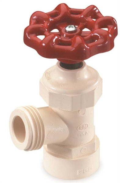 B & K ProLine Series 102-223/BCD-0500 Boiler Drain Valve, 1/2 in Connection, 100 psi Pressure, CPVC Body