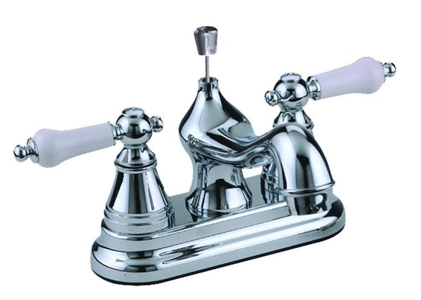 Boston Harbor PF4232 Lavatory Faucet, 1.5 gpm, 2-Faucet Handle, ABS, Chrome Plated, Lever Handle