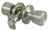 ProSource TS630BRA4B Knobset, Knob Handle, Metal, Stainless Steel, 2-3/8 to 2-3/4 in Backset, 44 x 57 mm Strike