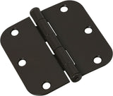 National Hardware N830-325 Door Hinge, Steel, Oil-Rubbed Bronze, Full-Mortise Mounting