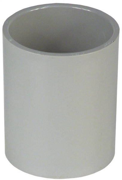 Carlon E940K-CTN Standard Coupling, 2-1/2 in, 2.688 in ID x 3.3125 in OD Dia, 3-3/16 in L, PVC, Gray