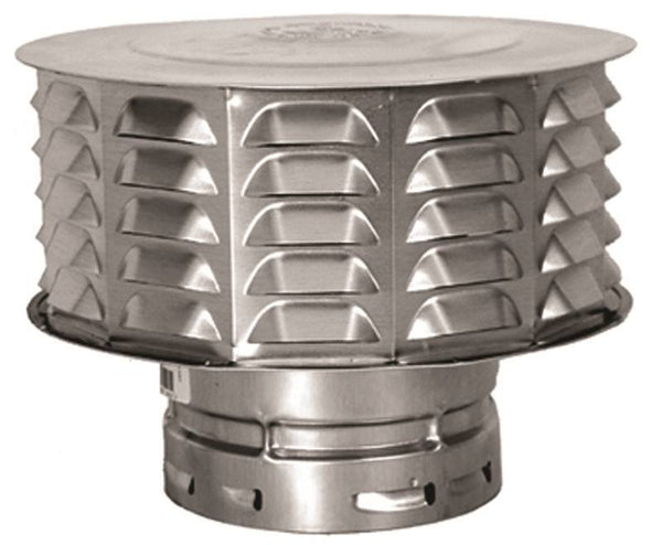 AmeriVent 4ECW Snap Lock Vent Cap, 4 in Connection