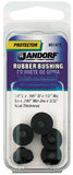 Jandorf 61475 Conduit Bushing, 0.166 in Dia Cable, Rubber, Black, 3/32 in Thick Panel