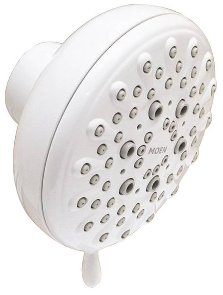 Moen Banbury Series 23045W Shower Head, 1.75 gpm, 1/2 in Connection, IPS, 5 in Dia