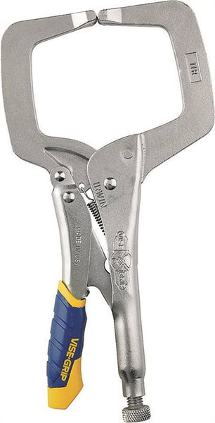 IRWIN 19T C-Clamp, 2500 lb Clamping, 3-3/8 in Max Opening Size, 2-5/8 in D Throat, Steel Body
