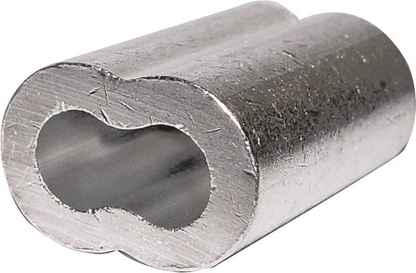 Campbell 7670724 Cable Ferrule, 1/8 in Dia Cable, Aluminum