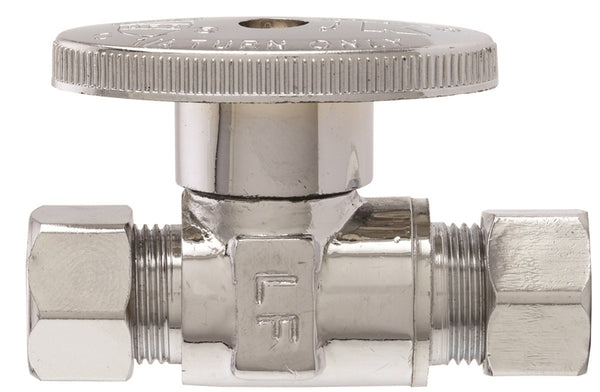 Plumb Pak PP20064LF Shut-Off Valve, 3/8 x 3/8 in Connection, Compression, Brass Body