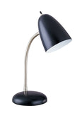 Boston Harbor TL-TB-170-BK-3L Flexible Desk Lamp, 120 V, 60 W, 1-Lamp, CFL Lamp, Black Fixture, Black