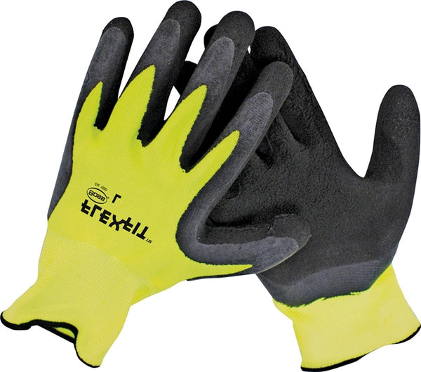 BOSS GUARDIAN ANGEL 8412M Breathable, High-Visibility Gloves, Men's, M, Knit Wrist Cuff, Latex Coating, Polyester Glove
